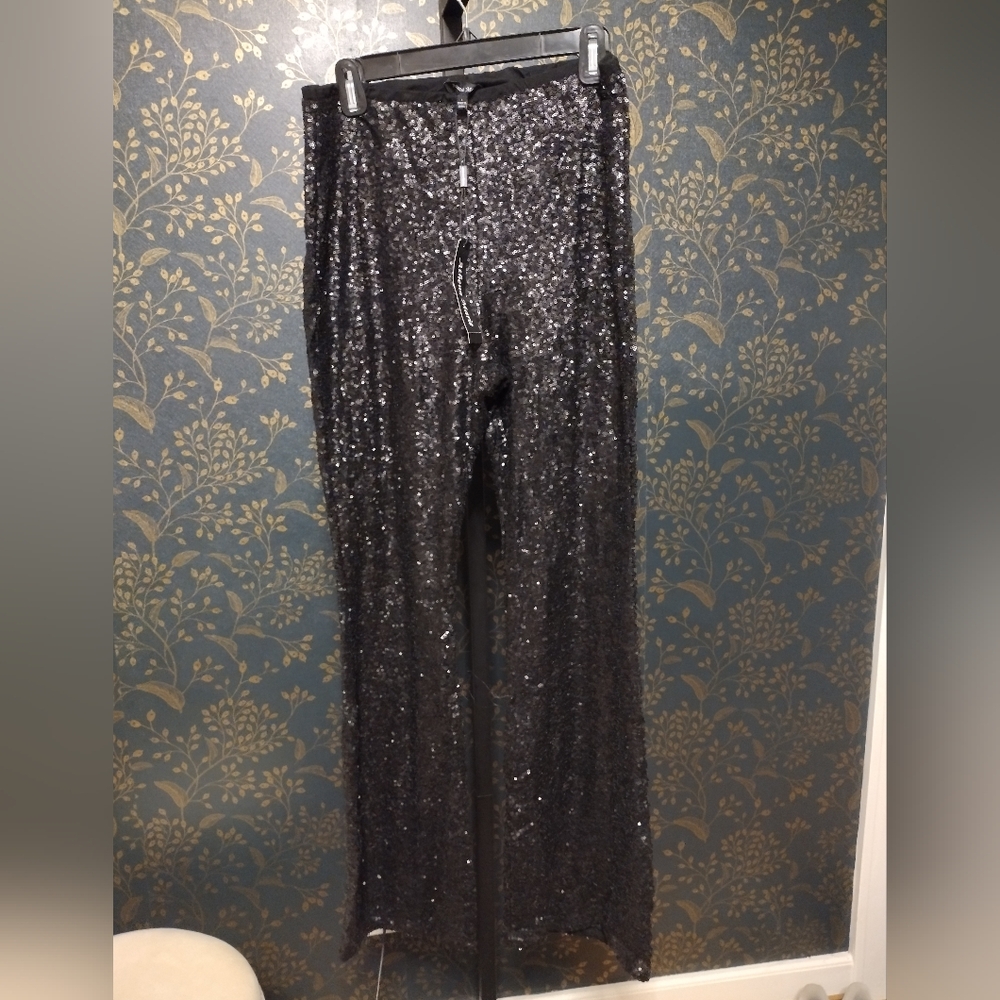 NEW Athena Marie Back Sequin Flare Leg